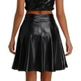 thumbnail image 3 of Wutalume Sexy High Waisted Pleated Performance Skirt for Women, Stage Dance Skirt with Full Flare, Sequined Detail for Shows and Parties,Black L, 3 of 3