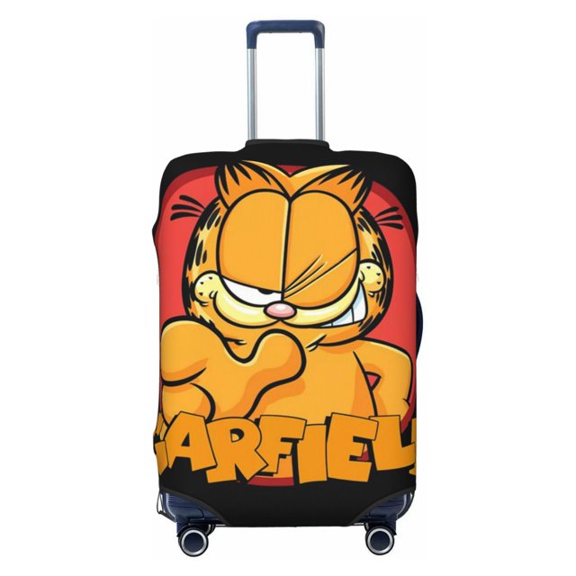 Cute Anime Cartoon Garfield Travel Suitcase Protective Cover Trunk Case Washable Elastic Luggage Cover Fits Large Suitcase Protector Baggage With Concealed Zipper Gifts