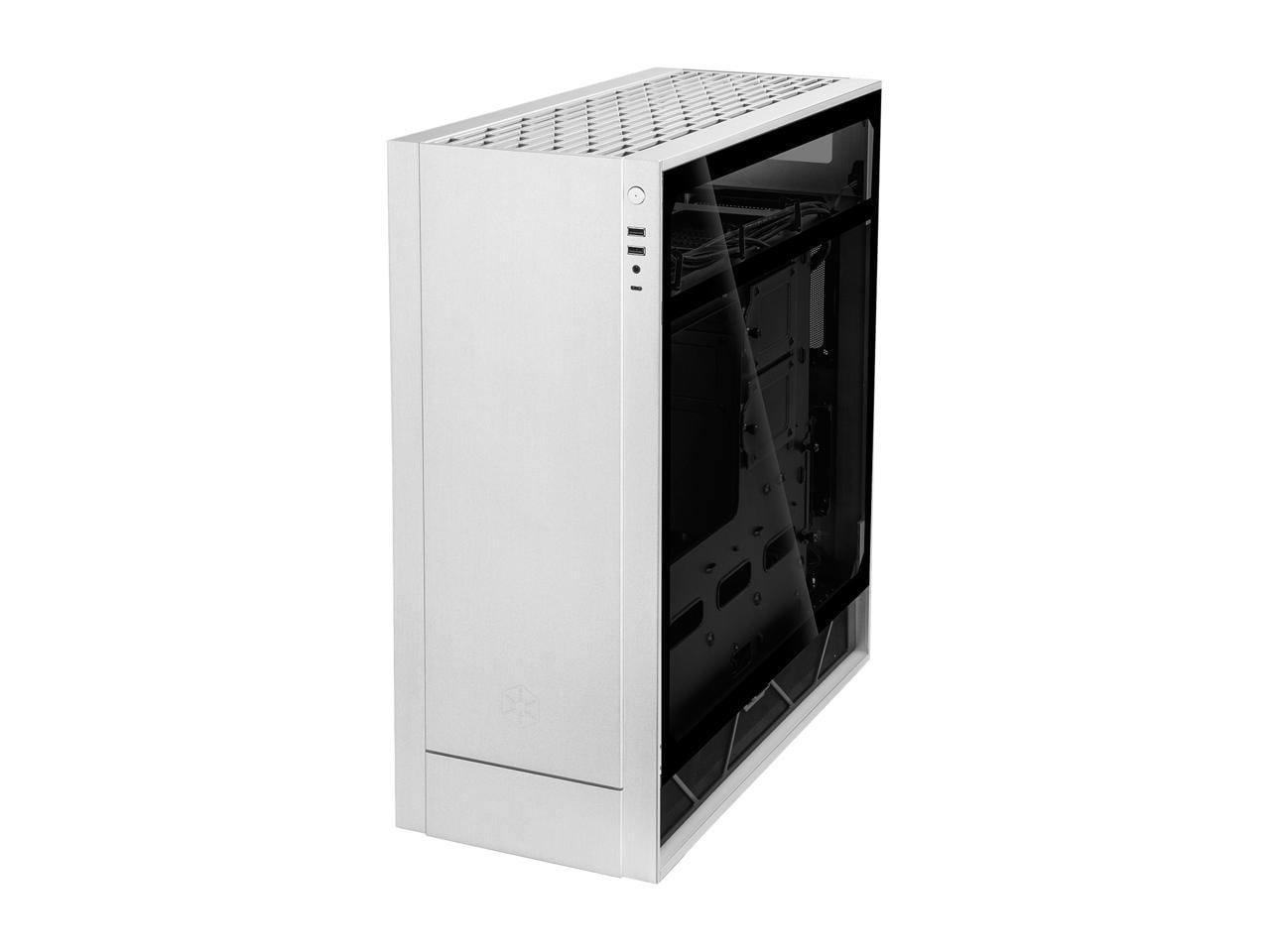 SilverStone ALTA F1 SST-ALF1S-G Silver Aluminuml / Steel / Tempered Glass ATX Mid Tower Computer Case