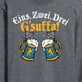 thumbnail image 3 of Instant Message - Eins Zwei Drei Gsuffa Oktoberfest - Men's Long Sleeve T-Shirt, 3 of 6