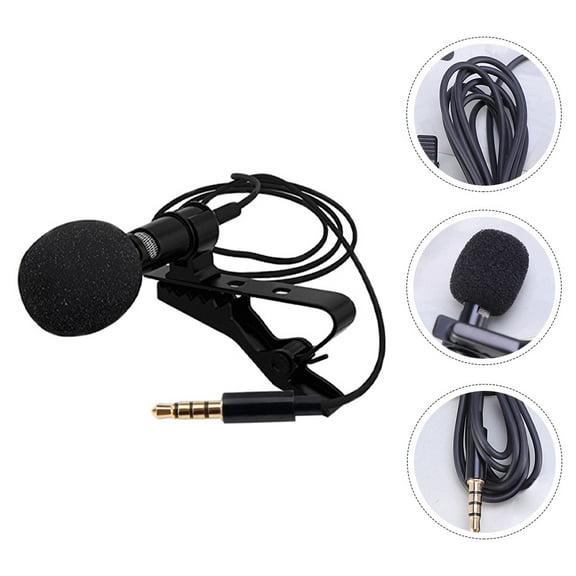 LABRIMP Lavalier Microphone Tpe Lavalier Mic K Song Recording 1 Set 5.9X0.6X0.6In