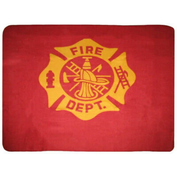 Fire Fighters Fire Department 50x60 Polar Fleece Blanket Throw