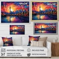 thumbnail image 4 of Designart "Toronto Cityscape Pop Art painting I" Cityscapes Floater Framed Canvas Wall Art, 4 of 7