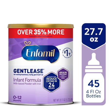 Enfamil Gentlease Easy to Digest Baby Formula for Easing Fussiness, Gas, Spit-up, 27.7 Oz Can