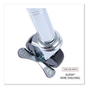 Alera Optional Casters For Wire Shelving, 125 lbs/Caster, Black, 4/Set -ALESW790004