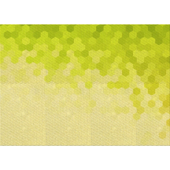 Ahgly Company Machine Washable Indoor Rectangle Transitional Golden Brown Yellow Area Rugs, 4' x 6'