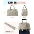 thumbnail image 6 of Gym Bag for Women, Carry on Weekender Overnight Bag, Travel Duffel Bags with Trolley Sleeve, Personal Item Travel Bag Tote Bag Workout Dance Bag, Black-Medium, 6 of 7