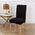 thumbnail image 5 of Stretch Dining Chair Covers Set of 2 | Thickened Jacquard Fabric | Elastic Slip-On Design for Home Kitchen Office | Washable & Wrinkle-Resistant | 40-50cm x 45-65cm | Gray Black Blue Red Khaki, 5 of 6