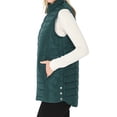 thumbnail image 2 of A2Y Women's Quilted Side Pockets Snap Button Details Vest Huntergreen L, 2 of 3
