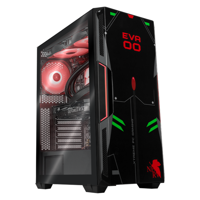Xtreme PC Gaming Geforce RTX 4060 AMD Ryzen 9 5900X 32GB SSD 500GB 4TB Sistema Liquido WIFI Evangelion Black negro