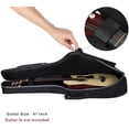 thumbnail image 5 of All Music Acoustic Guitar Case 41 Inch Waterproof Padded Gig Bag, Dual Adjustable Shoulder Strap and Multi-pockets, Black, 5 of 7