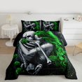 thumbnail image 2 of Castle Fairy Twin Size 2-Piece Abstract Rose Skeleton Comforter Set, 2 of 8