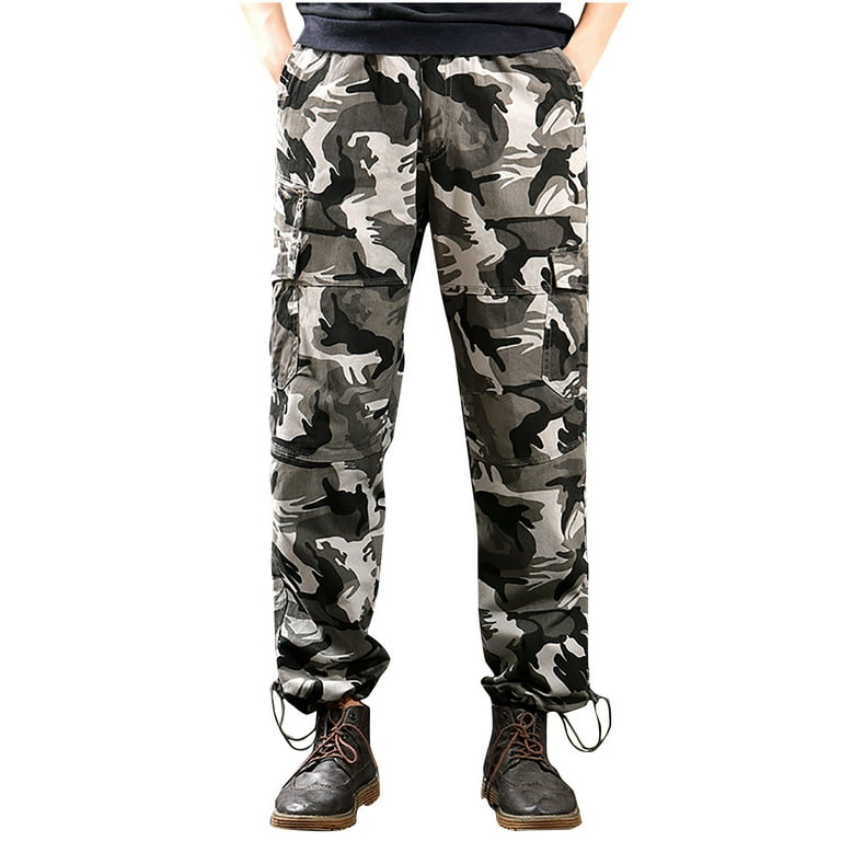 qolati Men's Cargo Pants Water Resistants Ripstop Sweatpants