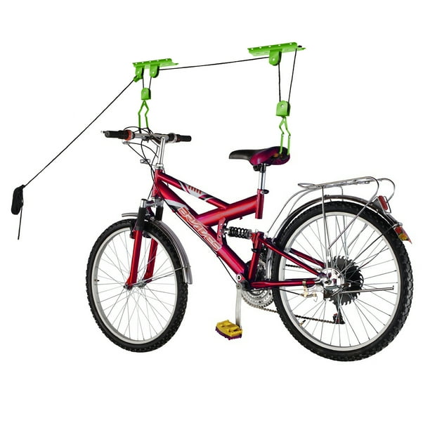 Bike Lane Bicycle Garage Storage Lift Bike Hoist 100lb Capacity Heavy Duty Walmart Com Walmart Com