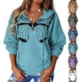 thumbnail image 4 of Top de manga larga, sudadera de manga larga para mujer, sudadera con capucha para mujer, sudadera de manga larga para mujer, máxima confiabilidad, 4 of 6