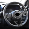 thumbnail image 4 of 3 Unidades/Juego de Pegatinas Decorativas para Volante de Coche, Color Negro Brillante, para Raize 200 Series 210A 2021 VELOZ 2022, 4 of 5
