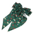 thumbnail image 5 of Unique Bargains 1 Pc Stylish Ribbons Hair Clips Hairdo Clips Deep Green, 5 of 5