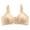 Khaki, variant on Darzheoy Wire-Free Bra for Women Solid Color Fashion Bowknot Comfortable Hollow Out Bra Underwear No Rims Sexy Bras for Women 42/95BC