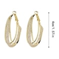 thumbnail image 2 of WILLBEST Aretes Acero Inoxidable Pendientes Únicos Para Mujer Con Un Toque Ligero Y De Alta Gama Pendientes Geométricos De Bucle, 2 of 5