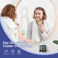 thumbnail image 5 of Toothbrush Holders with Water Absorbing Diatomite for Bathrooms, Electric Toothbrush Toothpaste Holder 2 Slots, Shower Tooth Brush Holder Bathroom Countertop Sink Caddy Sponge Organizers, Black, 5 of 7