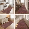thumbnail image 2 of ICEANT 2'x6' Area Rug, Vintage Boho Runner Rugs for Hallway Kitchen Entryway Doormats, Non-slip Low Pile Carpet Machine Washable, Red, 2 of 5