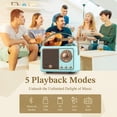 thumbnail image 3 of Altavoz Bluetooth PRUNUS J-999 estilo retro vintage azul, 3 of 6