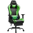 thumbnail image 3 of Homall Gaming Chair Massage Office Chair High Back PU Leather Chair with Footrest, Green, 3 of 7