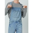 thumbnail image 4 of Homenesgenics Mens Jeans Wash Overall Jumpsuit Streetwear Pocket Suspender Pants Trousers, 4 of 9