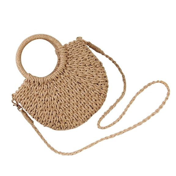 MLINS Woven Beach Bag Crossbody Bag Summer Purse Women Handbag Summer Bag for Women