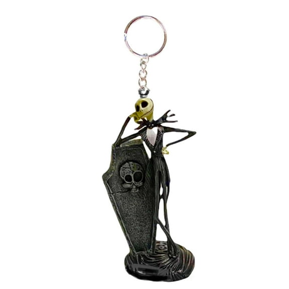 Nightmare Before Christmas Jack Key Ring Keychain Ornament Pvc Figure Charm 4”