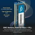thumbnail image 3 of OWC 128GB (8x16GB) DDR5 5200 PC5-41600 CL42 1Rx8 288-pin 1.1V ECC Registered RDIMM Memory RAM Module Upgrade Kit for Select Workstations or Servers, 3 of 7