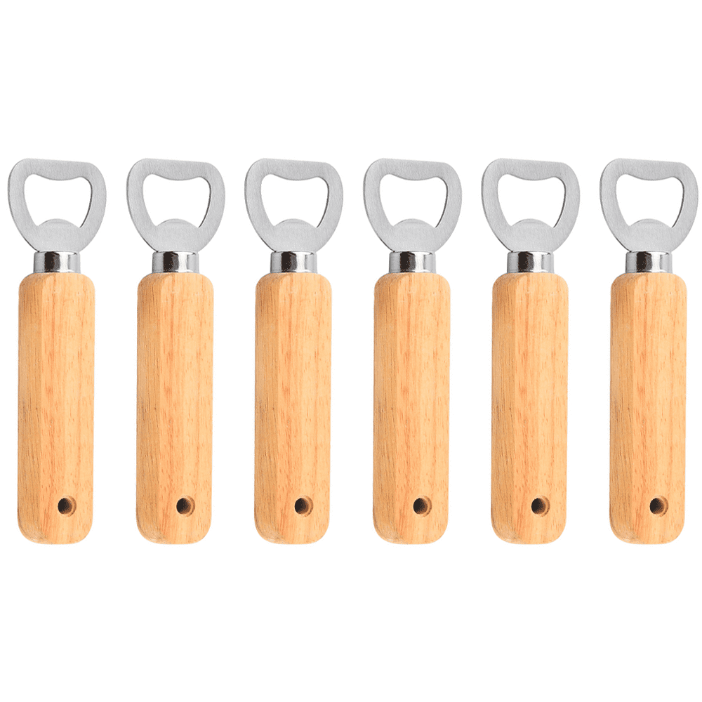 2/6/12Pcs Wine Opener Bottle Opener Wood Handle Beer Bottle Opener Rust-Proof  Can Opener for Home Kitchen Bar - AliExpress