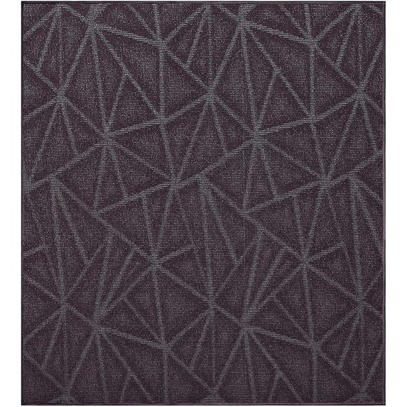 Indoor Outdoor custom size area rugs made in USA pattern Geometrical comes in Ten colors and Nine shapes rectangular,round,square,runners,oval,hexagon,octagon,half round - Purple, 7' x 7' Area Rugs
