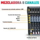 thumbnail image 2 of Consola Mezcladora Audiotek 8 Canales Bluetooth USB Estudio Sonido, 2 of 10