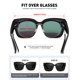 thumbnail image 4 of Gafas de sol Fit Over Glasses MEETSUN, grandes, cuadradas, polarizadas, 4 of 7