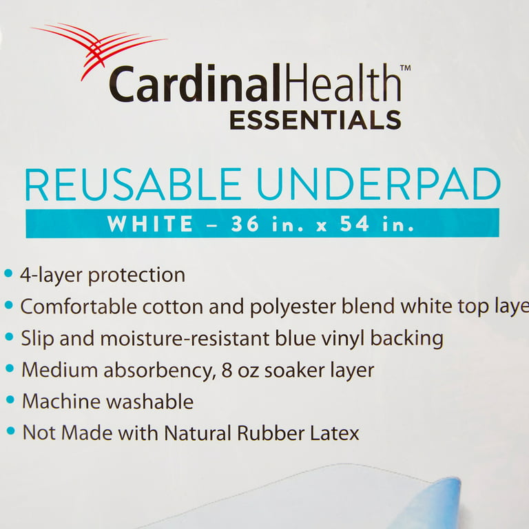 Cardinal Health Essentials Reusable Underpad 36 x 72