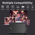 thumbnail image 3 of Graphics Board,8192 Pressure 10 Pressure 10 Compatible Creation With Battery-free Art Creation With Stylus 8 Pen 6 Inches Art Pen Nibs 8192 8 Pen Nibs Battery-free Stylus 8 Art Tablet 10 X 6 Inches, 3 of 7