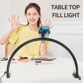 thumbnail image 4 of Lámpara De Escritorio De Uñas De 22 Pulgadas De Media Luna, Lámpara Plegable De 20W Cabeza Táctil Lige LED Light Con Abrazadera De Teléfono Y Base Ligera Adecuada Para, 4 of 7