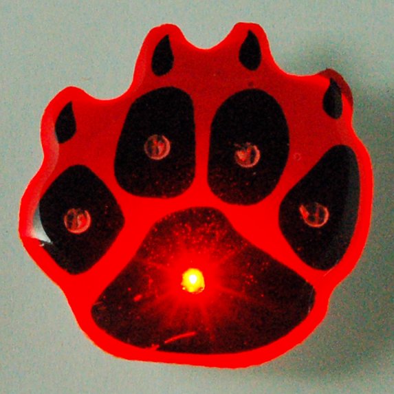 FlashingBlinkyLights Flashing Paw Body Lights (Set of 5)