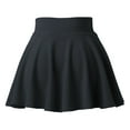 thumbnail image 4 of Women's Anti-Glare Pleated Mini Skirt - Solid Color, Elastic Waist, Casual Short Skirt for Summer, Sizes M-XXXL, 4 of 5