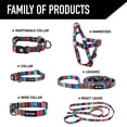 thumbnail image 5 of Wolfgang Heavy Duty, Adjustable Wide Venture Dog Collar With Quick Release Nylon Buckle for Walking & Training, Quetzal Print, X-Large, 5 of 6