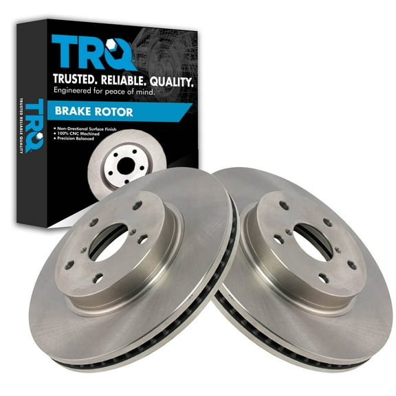 TRQ Front Brake Rotors Set Vented Fits Select 2015-2019 Subaru Legacy