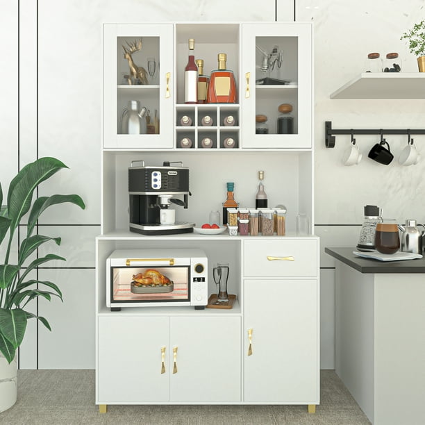PAKASEPT Kitchen Pantry Storage Modern Freestanding Pantry