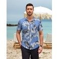 thumbnail image 2 of COOFANDY Mens Hawaiian Shirts Short Sleeve Casual Button Down Tropical Beach Shirt, 2 of 6