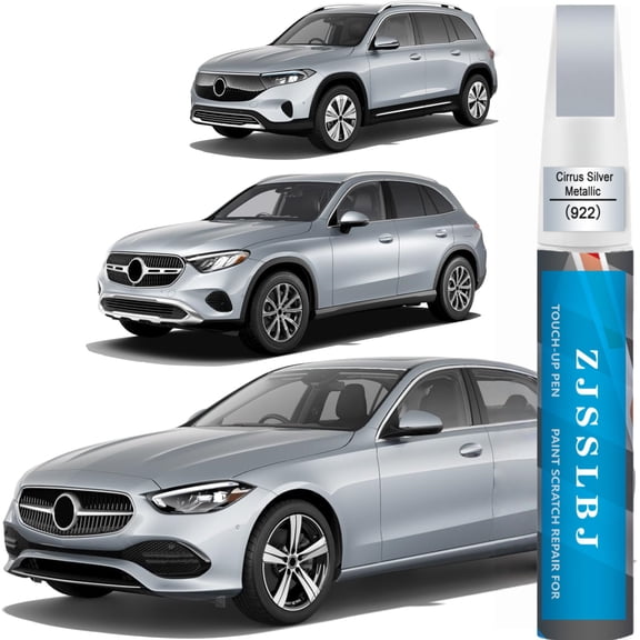 for Mercedes-Benz Touch Up Paint(Cirrus Silver Metallic(922)), Car Paint Repair Kit for Mercedes-Benz