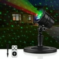 thumbnail image 2 of Chok Projecteur de Lumières Laser de Noël Sans Fil - Étoiles Scintillantes Rouges et Vertes Étanches Décoration Intérieure/extérieure pour Maison Jardin Patio Mur - Télécommande Facile, 2 of 7
