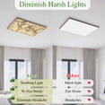 thumbnail image 5 of Beige Map Magnetic Fluorescent Light Covers for Ceiling Lights 2x4Ft, Retro Farmhouse Abstract Illustration Art Office Classroom Kitchen Drop Ceiling Light Covers Lighting Filters Shade Panel 3 Packs, 5 of 9