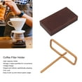 thumbnail image 3 of 50 Coffee Filters Coffee Filter Holder Wooden Hand Drip Coffee Filter Paper Stand For Home Cafe Bars Save Space, 3 of 8