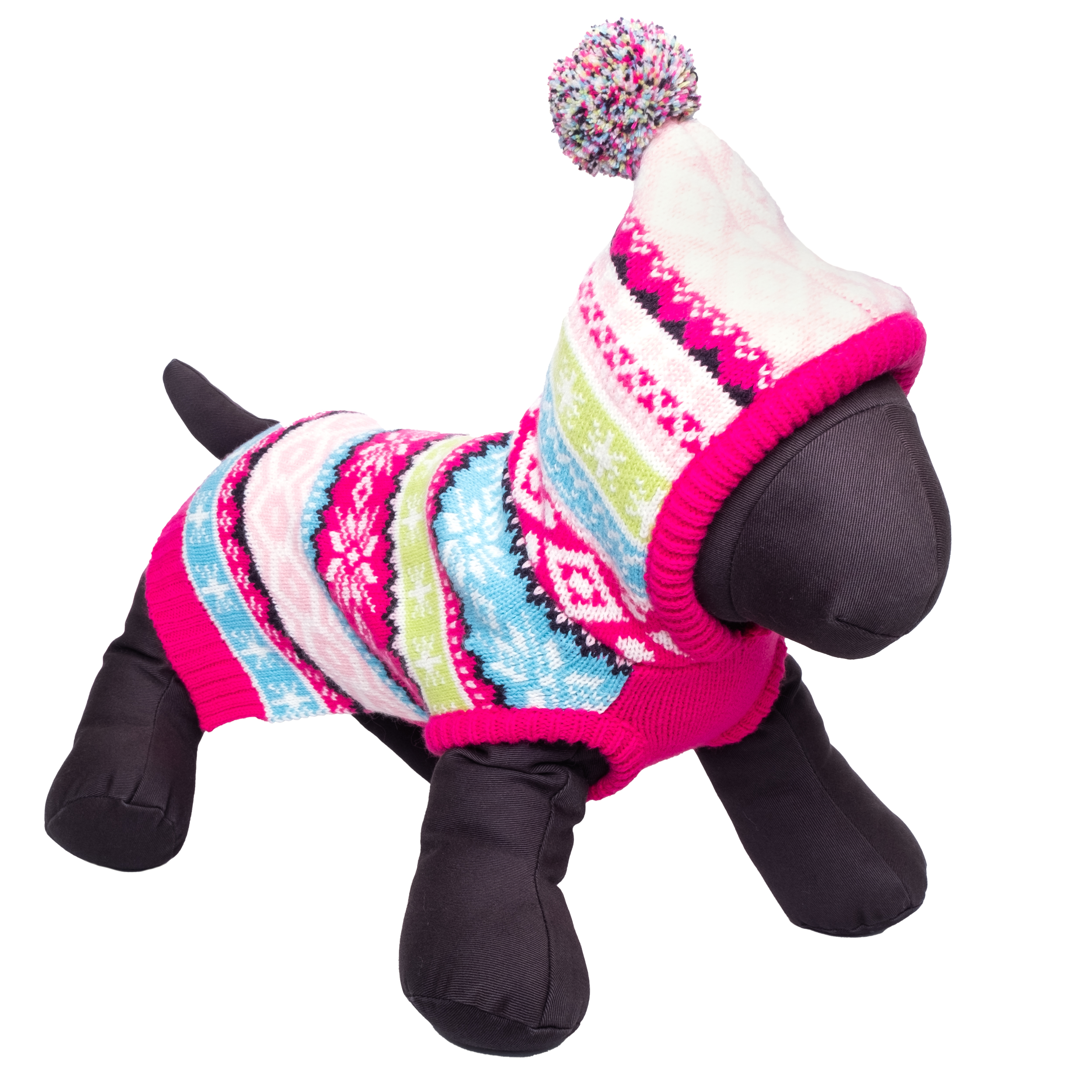 The Worthy Dog Fairisle Pullover Hoodie Sweater