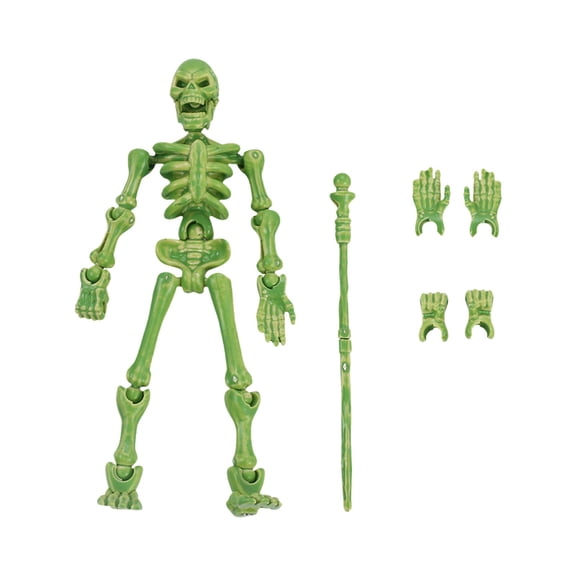 Posable Skeleton Figure for Desk Shelf and Halloween Decoration
